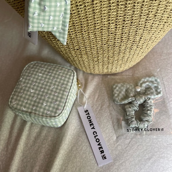Stoney Clover Lane Sweet Summer Mini Woven Tote, Mini Pouch, & Scrunchie Bundle - Picture 10 of 10